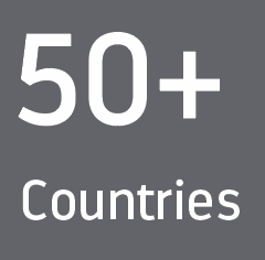 50+ Countries