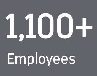 1,100+ Employees
