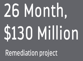 26 Month, $130 Million Remediation Project