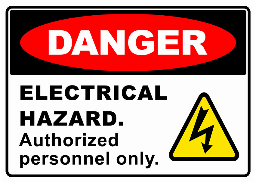 Electrical danger signage