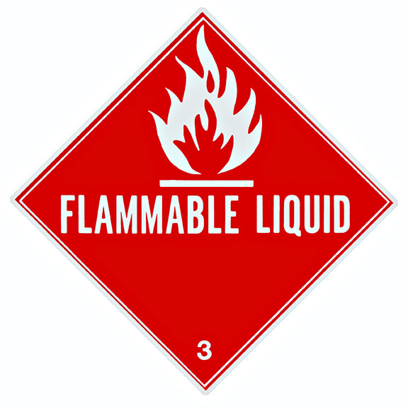 Flammable GHS placard