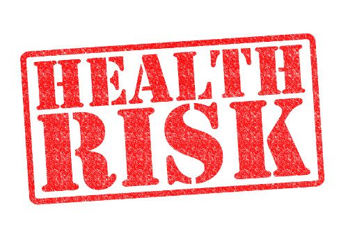 A food chemical safety image of a stamp with the words "Health Risk."