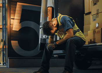 warehouse employee experiencing fatigue