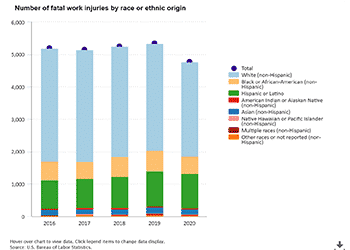 number of fatal work injuries by race or ethnic group