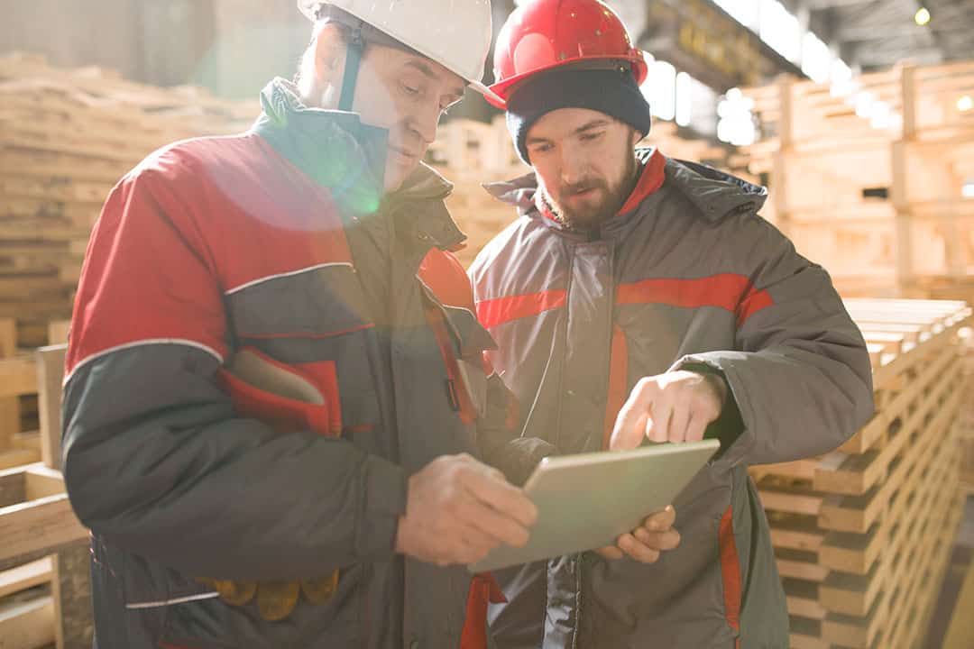 Safety professionals using audits and inspection tool